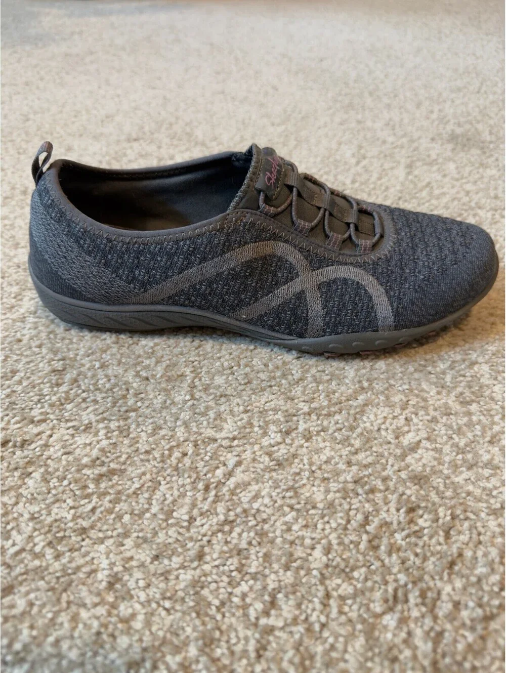 Skechers EZ Flex 3.0 Women's Size 9.5 Gray Memory Foam Slip On Walking Shoes